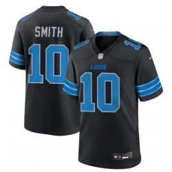 Women Detroit Lions Tre'Quan Smith #10 Black Stitched Vapor Limited Jersey