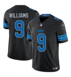 Youth Detroit Lions 9 Jameson Williams Black 2024 F U S E Vapor Limited Stitched Jersey