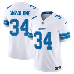 Youth Detroit Lions Alex Anzalone #34 White Vapor Stitched Nike NFL Jersey