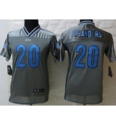 Youth Nike Detroit Lions 20 B.sanders Grey Vapor Elite NFL Jerseys