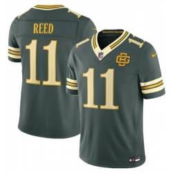Men Green Bay Packers  11 Jayden Reed Dark Green 2026 F U S E  Rivalries Collection Limited Stitched Football Jersey