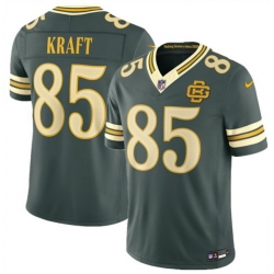 Men Green Bay Packers  85 Tucker Kraft Dark Green 2026 F U S E  Rivalries Collection Limited Stitched Football Jersey