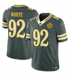 Men Green Bay Packers  92 Reggie white Dark Green 2026 F U S E  Rivalries Collection Limited Stitched Football Jersey