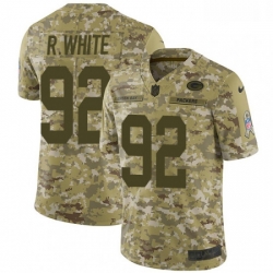 Men Nike Green Bay Packers 92 Reggie White Limited Camo 2018 Salute to Service NFL Jersey