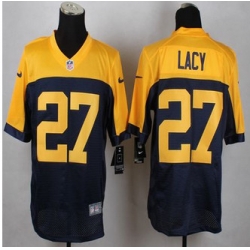 New Green Bay Packers #27 Eddie Lacy Navy Blue Alternate Mens Stitched NFL New Elite Jersey