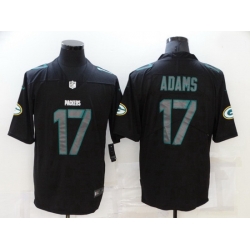 Nike Green Bay Packers 17 Davante Adams Black Impact Vapor Limited Jersey