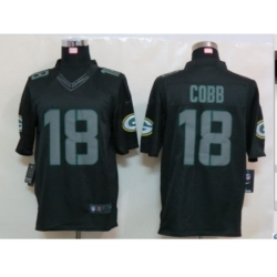 Nike Green Bay Packers 18 Randall Cobb Black Limited Impact Jersey