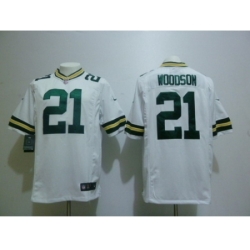 Nike Green Bay Packers 21 Charles Woodson Game White NFL Jersey