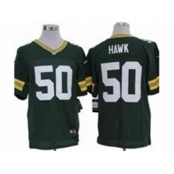 Nike Green Bay Packers 50 A.J. Hawk Green Elite NFL Jersey