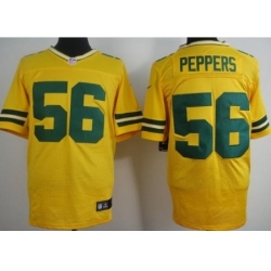 Nike Green Bay Packers 56 Julius Peppers Yellow Elite NFL Jersey