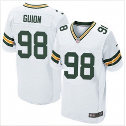 Nike Green Bay Packers #98 Letroy Guion Green Team Color Mens Stitched NFL Elite Jersey