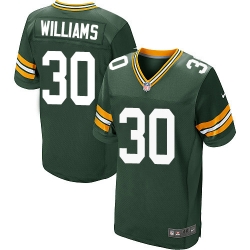 Nike Packers #30 Jamaal Williams Green Team Color Mens Stitched NFL Elite Jersey