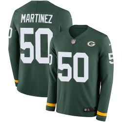 Nike Packers #50 Blake Martinez Green Team Color Men Stitched NFL Limited Therma Long Sleeve Jersey