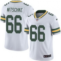 Nike Packers #66 Ray Nitschke White Mens Stitched NFL Limited Rush Jersey