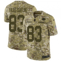 Nike Packers #83 Marquez Valdes Scantling Camo Mens Stitched NFL Limited 2018 Salute To Service Jersey