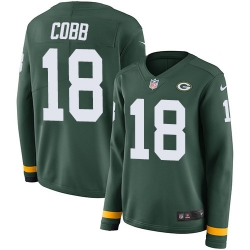 Nike Packers #18 Randall Cobb Green Team Color Women Stitched Jersey