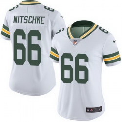 Nike Packers #66 Ray Nitschke White Womens Stitched NFL Limited Rush Jersey