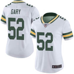 Packers 52 Rashan Gary White Women Stitched Football Vapor Untouchable Limited Jersey