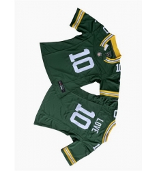 Women Green Bay Packers 10 Jordan Love Green F U S E  Vapor Untouchable Limited Stitched Jersey