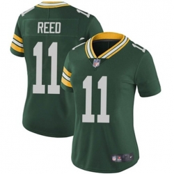 Women Green Bay Packers 11 Jayden Reed Green Vapor Untouchable Stitched Jersey