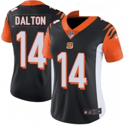 Womens Nike Cincinnati Bengals 14 Andy Dalton Elite Black Team Color NFL Jersey