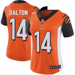 Womens Nike Cincinnati Bengals 14 Andy Dalton Elite Orange Alternate NFL Jersey