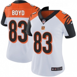 Womens Nike Cincinnati Bengals 83 Tyler Boyd Vapor Untouchable Limited White NFL Jersey