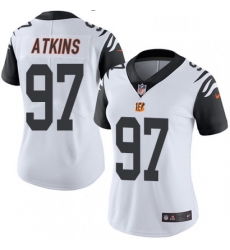 Womens Nike Cincinnati Bengals 97 Geno Atkins Limited White Rush Vapor Untouchable NFL Jersey