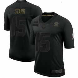 Youth Nike Green Bay Packers 15 Bart Starr 2020 Salute To Service Limited Jersey