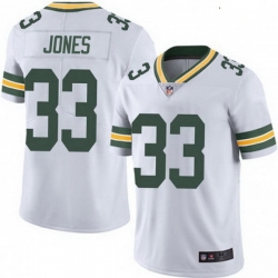 Youth Nike Green Bay Packers 33 Aaron Jones White Vapor Limited Jersey