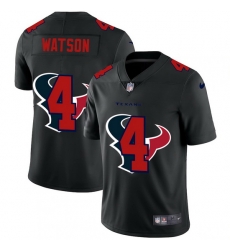 Houston Texans 4 Deshaun Watson Men Nike Team Logo Dual Overlap Limited NFL Jersey Black