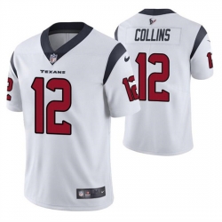 Men Houston Texans 12 Nico Collins White Vapor Untouchable Limited Stitched Jersey