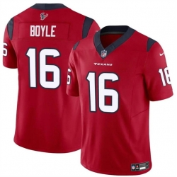 Men Houston Texans 16 Tim Boyle Red 2024 F U S E Vapor Untouchable Stitched Football Jersey