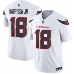 Men Houston Texans  18 Marvin Harrison Jr White 2026 F U S E  Vapor Limited Stitched Football Jersey