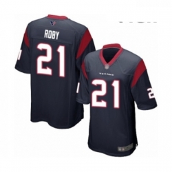 Men Houston Texans 21 Bradley Roby Game Navy Blue Team Color Football Jersey