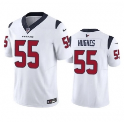 Men Houston Texans 55 Jerry Hughes White 2023 F U S E Vapor Untouchable Stitched Football Jersey