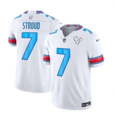 Men Houston Texans  7 C J  Stroud White 2026 F U S E   HOUSTON US  Rivalries Collection Limited Stitched Football Jersey