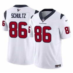 Men Houston Texans 86 Dalton Schultz White 2023 F U S E Vapor Untouchable Stitched Football Jersey