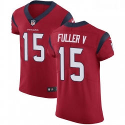 Men Nike Houston Texans 15 Will Fuller V Red Alternate Vapor Untouchable Elite Player NFL Jersey