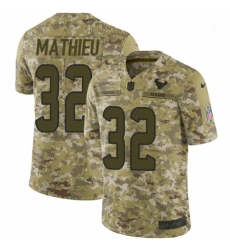 Men Nike Houston Texans 32 Tyrann Mathieu Limited Camo 2018 Salute to Service NFL Jersey