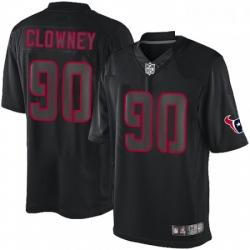 Men Nike Houston Texans 90 Jadeveon Clowney Limited Black Impact NFL Jersey