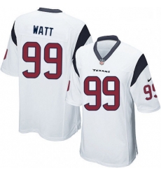 Men Nike Houston Texans 99 JJ Watt Game White NFL Jersey