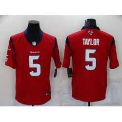 Men's Houston Texans Tyrod Taylor 5 Nike Red Vapor Limited Jersey