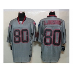 Nike Houston Texans 80 Andre Johnson Grey Elite Lights Out NFL Jersey