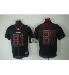 Nike Houston Texans 81 Owen Daniels Black Elite Lights Out NFL Jerseys