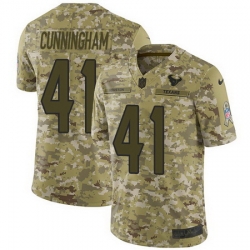 Nike Texans #41 Zach Cunningham Camo Mens Stitched NFL Limited 2018 Salute To Service Jersey