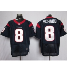 Nike houston texans 8 Matt Schaub blue Elite jerseys