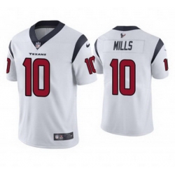 Youth Men Houston Texans 10 Davis Mills White Vapor Untouchable Limited Stitched Jersey