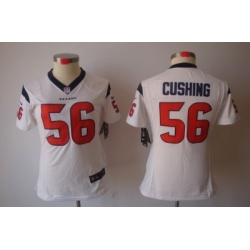 Women Nike Houston Texans #56 Cushing White [Women's NIKE LIMITED Jersey]