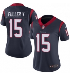 Womens Nike Houston Texans 15 Will Fuller V Elite Navy Blue Team Color NFL Jersey